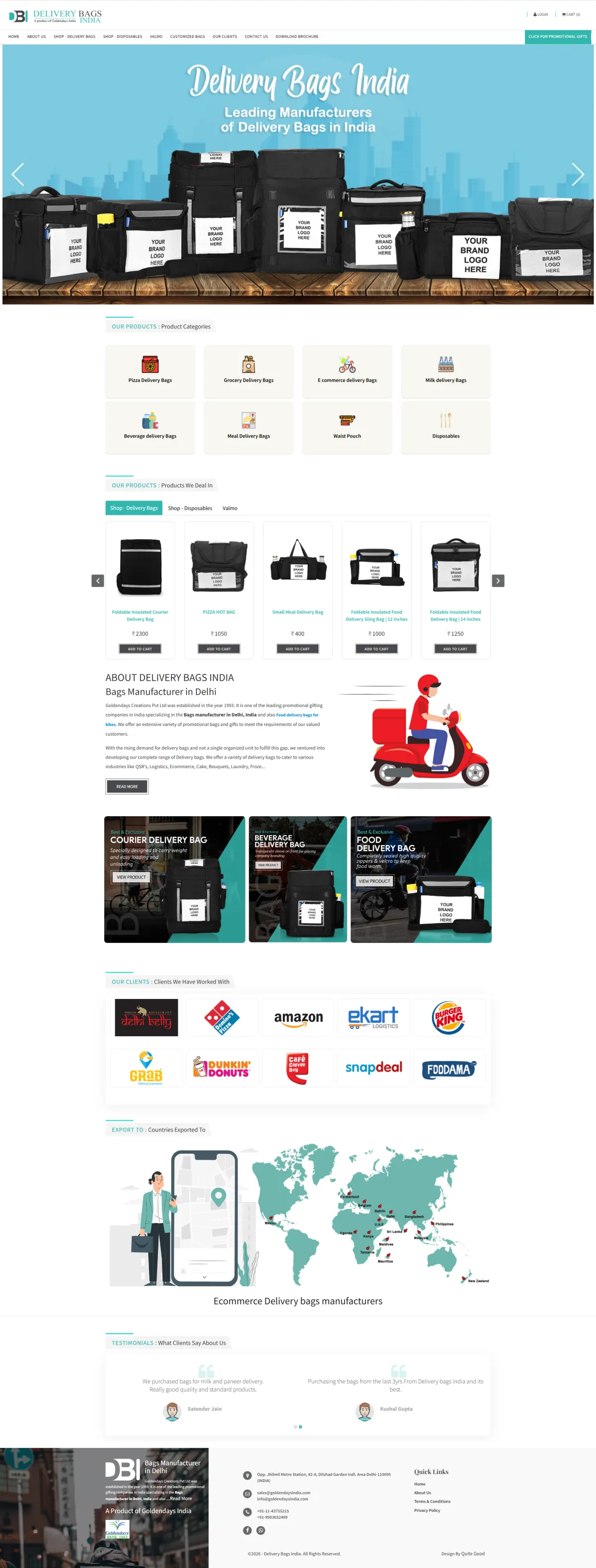 Delivery Bags India